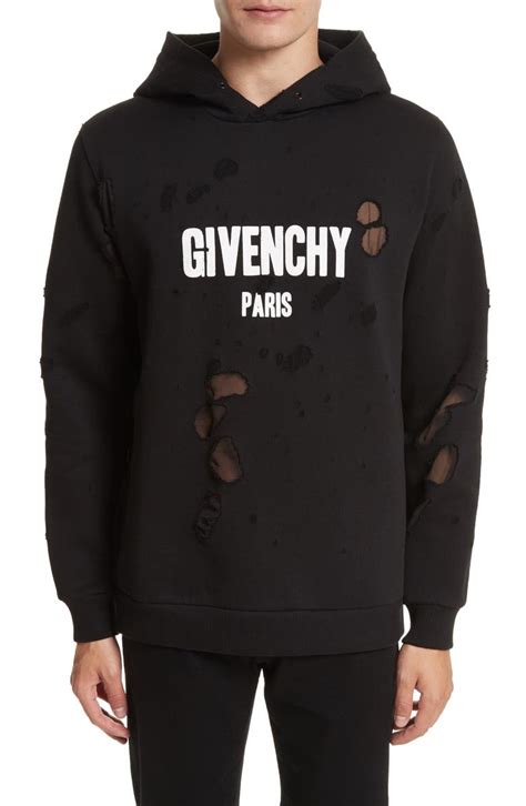 givenchy distressed hoodie orange|reversible givenchy black hoodie.